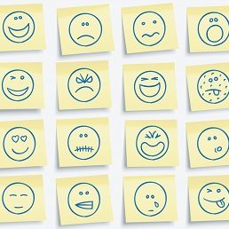 Emoticons postit notes
